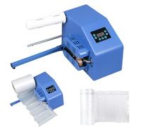 Macchina portatile a cuscino d'aria per imballaggio, macchina a cuscino d'aria con termosaldatura, velocità 16 m/min, alta velocità per logistica, magazzini, imballaggi espressi blue