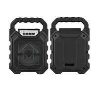 Macchina Portatile BT Karaoke Batteria Ricaricabile per Altoparlanti Esterni Altoparlanti con Altoparlanti Microfoni e di Microfono per la Festa di Palestra Esterna a Casa Che Canta Campeggio (BLACK)