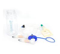 Macchina portatile manuale per la mungitura delle capre, mungitrice per capre domestica con pompa a pressione sotto vuoto, bottiglia trasparente con scala di misurazione per piccol (Doppia faccia)