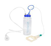 Macchina portatile manuale per la mungitura delle capre, mungitrice per capre domestica con pompa a pressione sotto vuoto, bottiglia trasparente con scala di misurazione per piccol (Monofacciale)