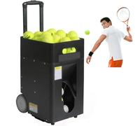 Macchina portatile per allenatore di palline da tennis con telecomando e | Lanciatore automatico di palline da tennis con controllo app per allenamento ovunque, contiene 50 palline per una pratica