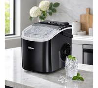Macchina portatile per fare cubetti di ghiaccio per il lavoro, macchina per il ghiaccio autopulente - 9 cubetti di ghiaccio pronti in 6 minuti, 11,8 kg/24 ore, macchina per gelato a forma di