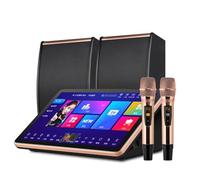 Macchina portatile per karaoke con microfono wireless, richiesta canzone vocale AI, amplificatore di potenza per intrattenimento domestico e giochi