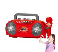 Macchina portatile per karaoke, macchina per cantare per bambini con altoparlante, macchina per karaoke portatile per adulti, per strumenti per bambini, effetto luminoso per la casa