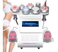 Macchina Portatile per Modellare Il Corpo,Macchina Dimagrante Cavitazione 9 in 1,Massaggiatore a RF Multipolare per Lifting Pelle,Dispositivo Di Riduzione Del Vuoto Multipolare per Tutto Il Corpo