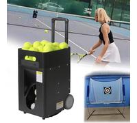 Macchina portatile per palline da tennis con lanciatore automatico, trapani pre-programmati e modalità di allenamento per pratica da soli e principianti