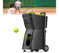 Macchina portatile per palline da tennis con rotazione superiore e backspin, 100 palline, distanza di servizio 25 m, 4+ ore di gioco con batteria ricaricabile