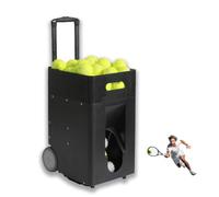 Macchina portatile per palline da tennis con telecomando, lanciatore automatico controllato da APP, angolo di lancio regolabile, frequenza di rotazione della velocità, capacità di 50 palline