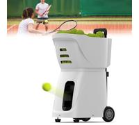 Macchina portatile per palline da tennis Top Spin e Backspin, include 100 palline, distanza di servizio 25 metri, batteria ricaricabile per oltre 4 ore di gioco