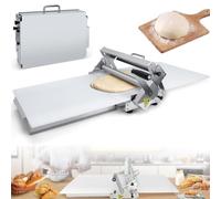 Macchina Portatile per Stendere L'Impasto, Sfogliatrice Pieghevole, Macchina per Impastare con Spessore Regolabile Acciaio Inossidabile per Preparare Crostate, Impasto Per Pizza(B)