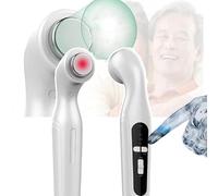 Macchina portatile per terapia ad ultrasuoni (1 Mhz-3 MHz), temporizzazione di 15 minuti + 3 marce regolabili, terapia fisica + area radiazioni 4 cm², protezione da surriscaldamento a 42°, bianco