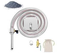 Macchina Portatile Pneumatica Ad Aspirazione Per Cereali | Alimentatore Di Granuli In Acciaio Inox Per Il Trasferimento Di Polveri, Farine, Granuli E Particelle, Tubo Da 4 M(32mm)