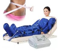 Macchina Pressoterapia a Compressione Sequenziale per Massaggio Linfatico Completo del Corpo Perdita di Peso - Macchina Massaggiatrice a Compressione d'Aria Tuta 16 Gasbag,Blue