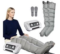 Macchina Pressoterapia Per Casa Pressoterapia Linfodrenaggio Total Body, Macchinario Professionale Pressoterapia Addome E Gambe Presso Terapia Gambes (Grigio, 2 Gambe)