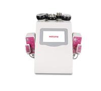Macchina professionale 7 in 1 per la rimozione del grasso modellante, dispositivo per scolpire il corpo 40K RF, strumento dimagrante di bellezza con sonde multiple (bianco e rosa)