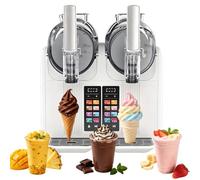 Macchina professionale for servire soft e granite 7 in 1, con doppi contenitori da 2 litri, senza bisogno di ghiaccio, frullati in 18-25 minuti, for uso commerciale