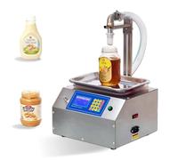 Macchina Professionale per il Riempimento del Miele & Riempitrice Automatica di Liquidi, Peso 20g-10kg con Precisione ±2g, Portata 7L/min per Viscosa Olio, Shampoo in Bottiglie/Vasi(Brass pump)