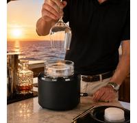 Macchina professionale per la produzione di ghiaccio secco e refrigeratore per bicchieri 2 in 1, 25 g per ciclo, refrigeratore portatile in acciaio inox per bevande, ideale per bar, ristoranti
