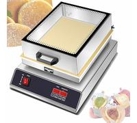 Macchina professionale per pancake soufflé, elettrica, antiaderente, in acciaio inox, con coperchio in vetro, ideale per preparare deliziosi pancake olandesi