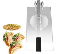 Macchina professionale per stendere l'impasto della pizza da 22 cm, | Pressa per impasto pizza professionale progettata per una pressatura di 22 cm, con un intervallo di impasto da 12 a 24 cm per