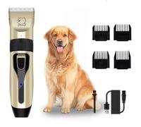 Macchina professionale per tagliare il pelo dei cani Macchina ricaricabile USB per tagliare il pelo dei gatti a pelo lungo Oro e nero