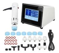 Macchina professionale per terapia ad onde d'urto 2 in 1 Massaggiatore muscolare per alleviare il dolore negli infortuni sportivi, Trattamento ED, Energia regolabile: 10-250 MJ, Frequenza: 1-16 HZ,B