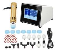 Macchina professionale per terapia ad onde d'urto 2 in 1 Massaggiatore muscolare per alleviare il dolore negli infortuni sportivi, Trattamento ED, Energia regolabile: 10-250 MJ, Frequenza: 1-16 HZ,D