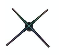 Macchina pubblicitaria LED a forma di ventaglio 3D olografico KY-4 WIFI da 56 cm