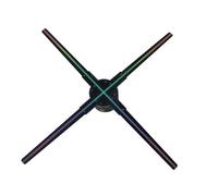 Macchina pubblicitaria LED a forma di ventaglio 3D olografico KY-4 WIFI da 56 cm