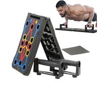 Macchina push-up, tavola per esercizi, manici antiscivolo, portatile, pieghevole, supporto per attrezzatura per pettorali, garage, appartamento, palestra, casa