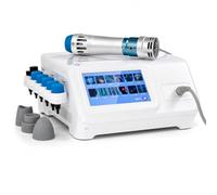 Macchina radiale di terapia di onda d'urto con touchscreen e 10 applicatori | Pressione regolabile 0,5-10 bar e frequenza di impulso 1-22Hz, con profondità d'onda acustica fino a 8 cm.