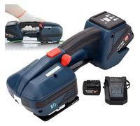 Macchina reggiatrice elettrica manuale di saldatura, larghezza della cinghia 13-16 mm strumento reggiatrice elettrica saldatrice automatica portatile per reggiatura Pet/PP