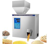 Macchina riempitrice per particelle, confezionatrice per polveri 1-500g, riempitrice automatica per polveri (bottiglie e sacchetti) - per tè, semi, cereali e farina(0-200g)