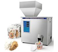 Macchina riempitrice per particelle, confezionatrice per polveri 1-500g, riempitrice automatica per polveri (bottiglie e sacchetti) - per tè, semi, cereali e farina(0-500g)
