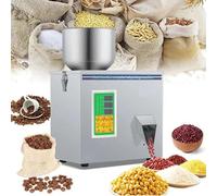 Macchina Riempitrice per Pesatura Particelle, Macchina Riempitrice Polvere Particelle Completamente Automatica 50G con Misurazione E Confezionamento per Tè E Chicchi Di Caffè,Silver