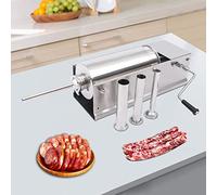 Macchina riempitrice per salsicce in acciaio inox, 5 l, riempitrice manuale per salsicce per uso domestico e commerciale, per fare hot dog, facile da usare e pulire
