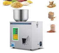 Macchina Riempitrice Polvere Particelle, Macchina Riempitrice E Confezionatrice Automatica Multifunzione, Macchina Erogatrice Particelle 50G con Misurazione E Confezionamento,Silver