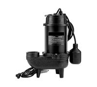 Macchina Riempitrice, Pompa sommergibile for acque reflue da 3/4" 5880 GPH 1050W in ghisa, interruttore a galleggiante piggy-back 10 piedi for fosse settiche, scantinati