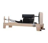 Macchina riformatrice per pilates in legno, attrezzatura con molla per allenamento a casa/studio, migliora la forza del core, riformatore per pilates per principianti, macchina riformatrice per