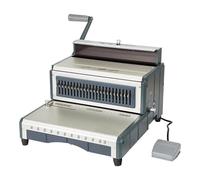 Macchina rilegatrice elettrica a spirale 2:1 Macchina rilegatrice elettrica ad anello for ispessimento Calendario da tavolo a doppia linea Contratto(Square hole)