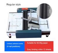 Macchina Rilegatrice, Macchina for rilegatura e piegatura elettrica A3 Strumento di rilegatura automatico for piegatura a sella Macchina for piegatura manuale con chiodi,Risparmio di Manodopera(ME18K