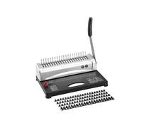 Macchina rilegatrice, Macchina rilegatrice Macchina rilegatrice a pettine 21 fori Rilegatura 450 fogli Macchina rilegatrice con 100 pezzi 3/8'' dorsi a pettine