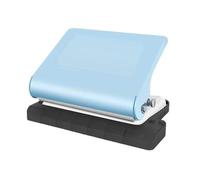 Macchina rilegatrice per libri, Rilegatrice Manuale A 10 Fori Per Carta A4 Con Anelli Multicolori Per Ufficio Scuola per documenti fotografici, relazioni(Blue)