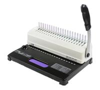 Macchina rilegatrice per libri, U12 Pettine Rilegatrice Manuale Anello In Gomma Clip 21 Fori A4 Documenti Cartacei Punzonatura Voucher Mach per documenti fotografici, relazioni