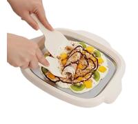 Macchina roller, riutilizzabile e facile con 2 raschietti, dispositivo per dessert fatto in casa per bambini, per sorbetti morbidi, dessert, bambini, principianti, in famiglia, cucina