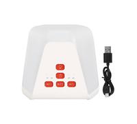 Macchina Rumore Bianco,Machine Rumori Bianchi Dimmerabile con Funzione di Temporizzazione e 15 Tipi Incorporati di Musica Naturale per Dormire in Viaggio in Ufficio a Casa