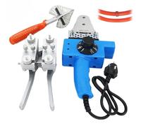 Macchina saldatrice hot melt, saldatura a nastro rotonda in PU con forbici e apparecchio, regolabile 0-300 ℃, Strumento elettrico per il taglio del filo del tubo in PVC PPR PE, Kit principiante