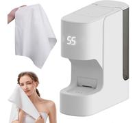 Macchina scaldasalviette calda for il viso, scaldasalviette automatico con 20 asciugamani compressi, scaldasalviette usa e getta, temperatura costante 55°C, calore di 5 secondi, for il bagno