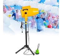 Macchina Schiuma,1000w Macchina Per Schiuma Per Feste All'Aperto,Cannone A Schiuma,Distanza 6-10 M/Area 80 M,Angolo Regolabile,Effetto Scenico Per Feste E Compleanni Di Bambini,Plug-Intype(Yellow)