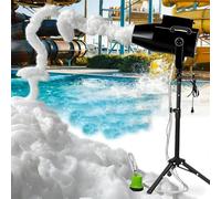 Macchina Schiuma Per Eventi 1000W, Cannone Schiuma Pro, Angolo Orientabile, Distanza 6-8m, Superficie 80m², Bubble Machine Palco Grandi Dimensioni, Locali, Matrimoni, Parchi Acquatici(Black)